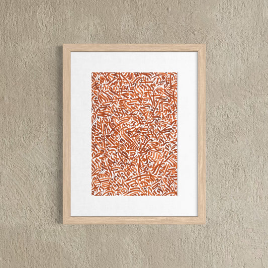 Scattered Red Letters